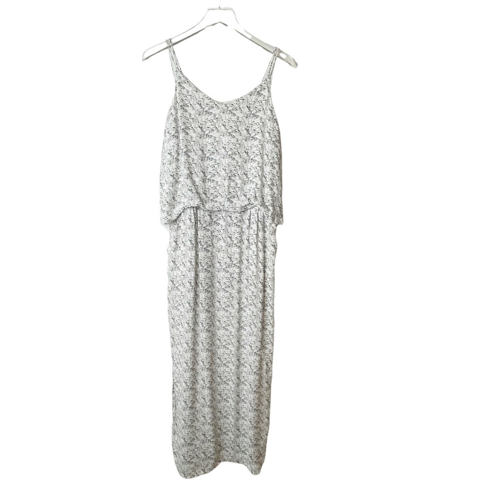 Comptoir Des Cotonniers Dove Blousy Flowy Maxi Dress White Size XS